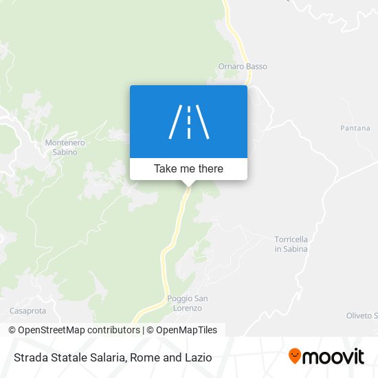 Strada Statale Salaria map