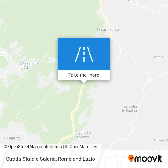 Strada Statale Salaria map