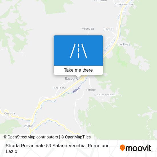 Strada Provinciale 59 Salaria Vecchia map