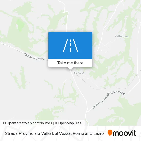 Valle Del Vezza Provincial Road map