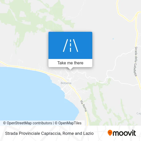 Provincial Road Capraccia map