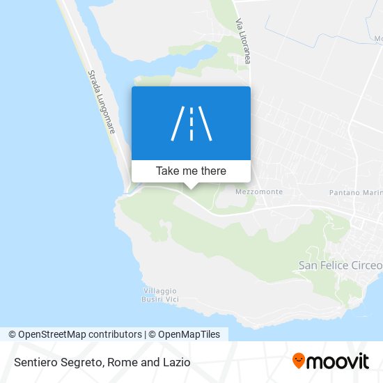 Sentiero Segreto map