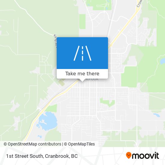 1st Street South map