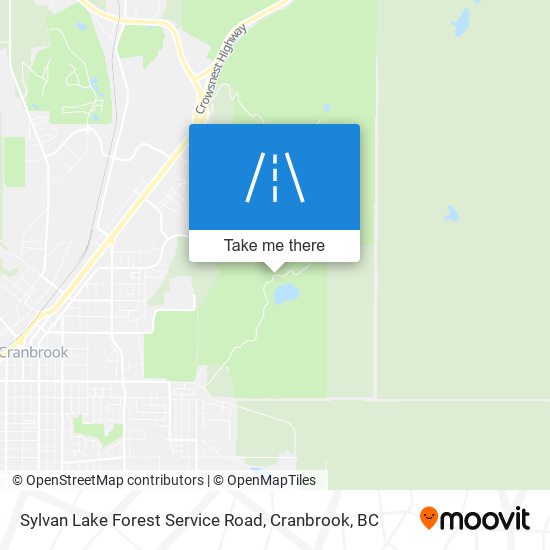Sylvan Lake Forest Service Road map