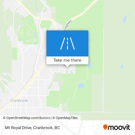 Mt Royal Drive map