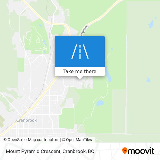 Mount Pyramid Crescent map