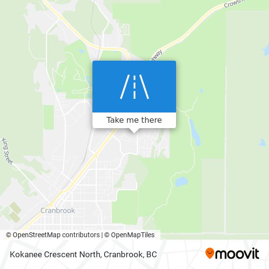 Kokanee Crescent North map