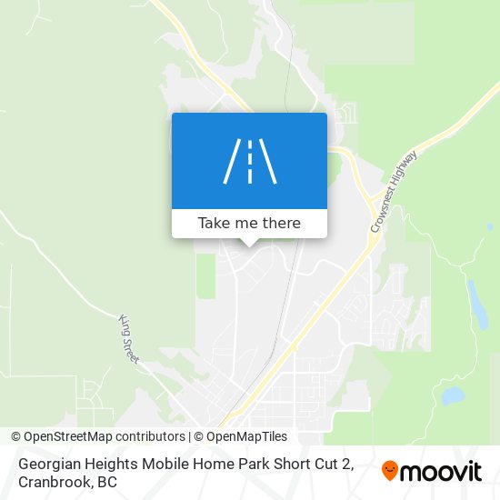 Georgian Heights Mobile Home Park Short Cut 2 map