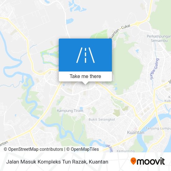Jalan Masuk Kompleks Tun Razak map