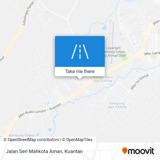 Peta Jalan Seri Mahkota Aman