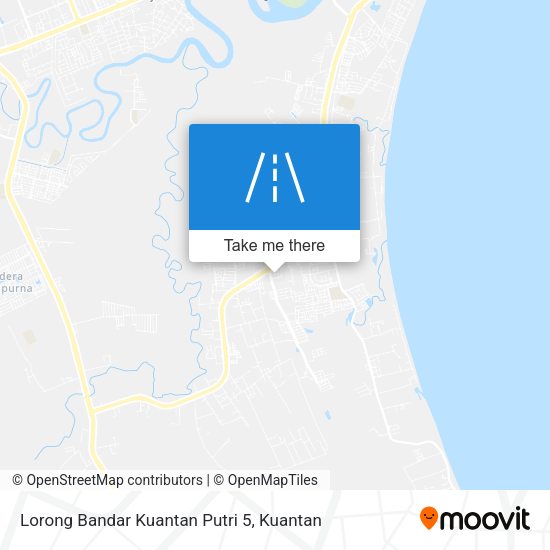 Lorong Bandar Kuantan Putri 5 map