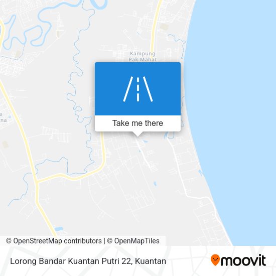 Lorong Bandar Kuantan Putri 22 map