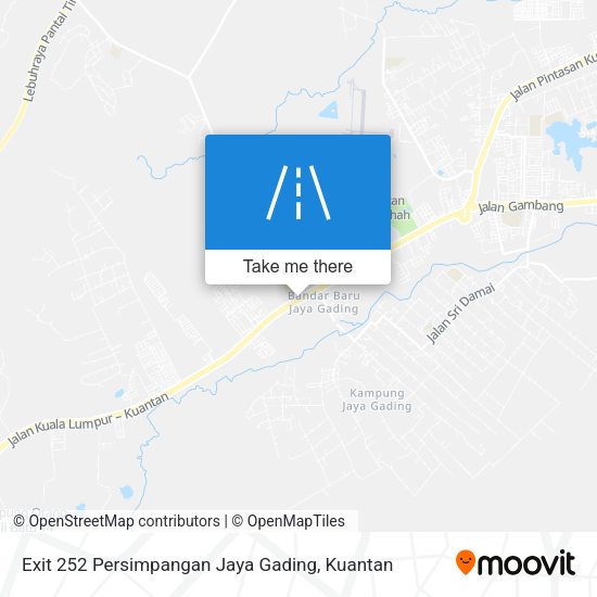 Exit 252 Persimpangan Jaya Gading map