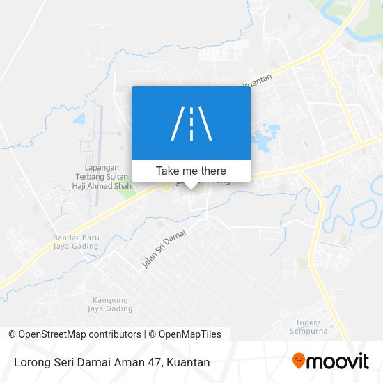 Peta Lorong Seri Damai Aman 47