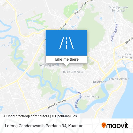 Lorong Cenderawasih Perdana 34 map