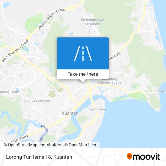 Peta Lorong Tun Ismail 8