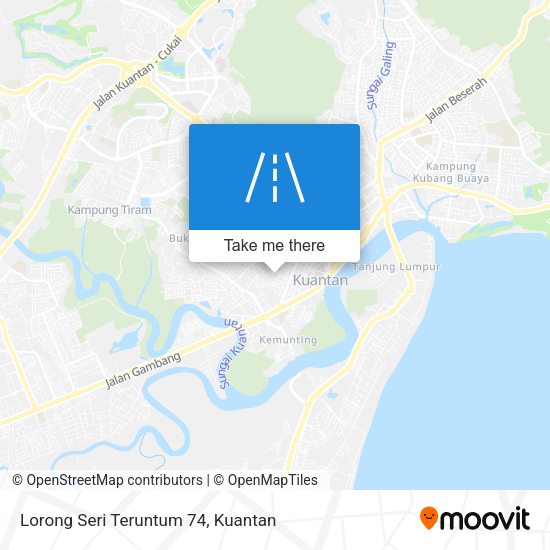 Peta Lorong Seri Teruntum 74