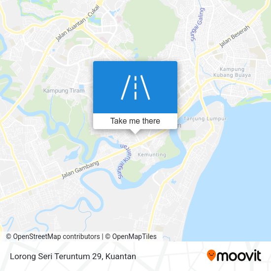Peta Lorong Seri Teruntum 29