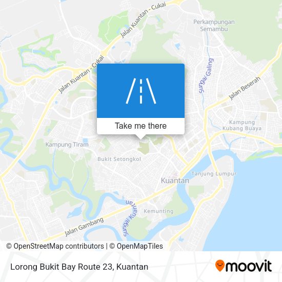 Lorong Bukit Bay Route 23 map