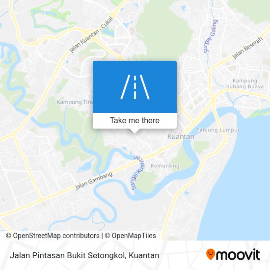 Peta Jalan Pintasan Bukit Setongkol