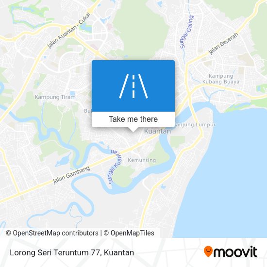 Peta Lorong Seri Teruntum 77