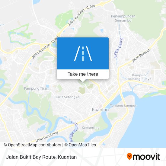 Peta Jalan Bukit Bay Route