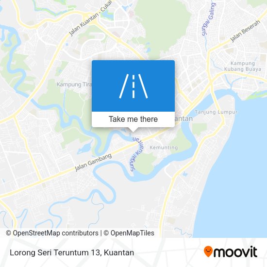 Peta Lorong Seri Teruntum 13