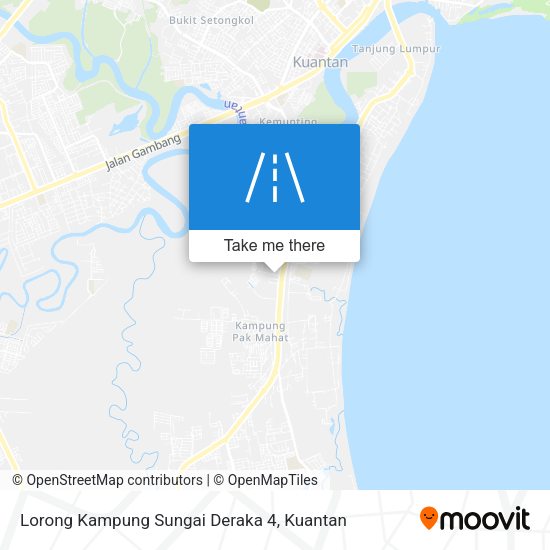 Lorong Kampung Sungai Deraka 4 map