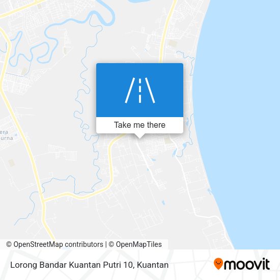 Peta Lorong Bandar Kuantan Putri 10