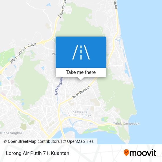 Peta Lorong Air Putih 71