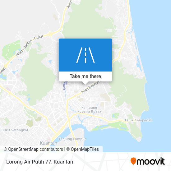 Peta Lorong Air Putih 77