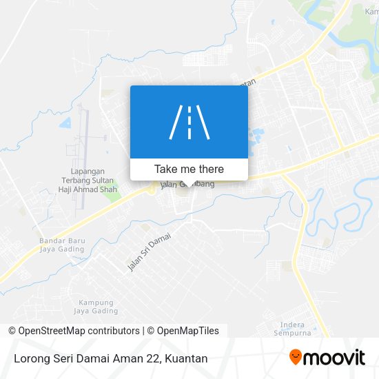 Peta Lorong Seri Damai Aman 22