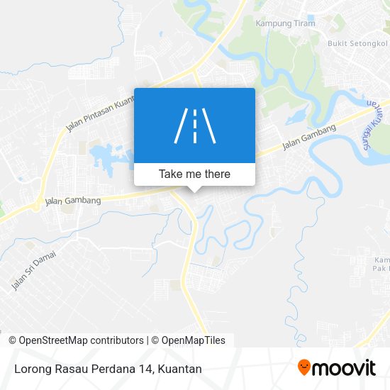 Peta Lorong Rasau Perdana 14