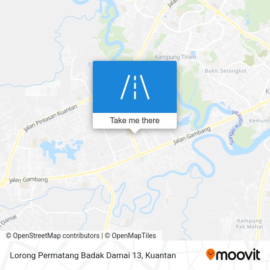 Lorong Permatang Badak Damai 13 map