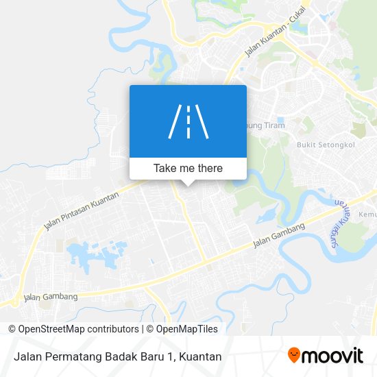 Peta Jalan Permatang Badak Baru 1