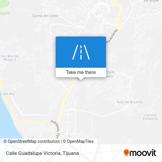 Calle Guadalupe Victoria map