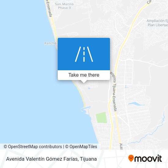 Mapa de Avenida Valentín Gómez Farías