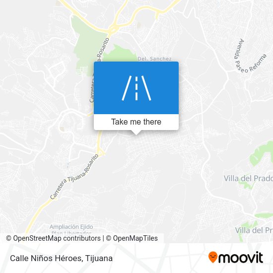 Calle Niños Héroes map