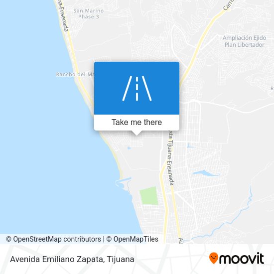 Mapa de Avenida Emiliano Zapata