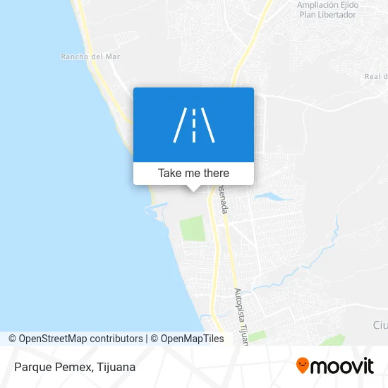 Parque Pemex map