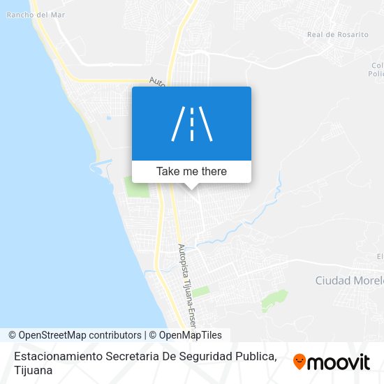 Mapa de Estacionamiento Secretaria De Seguridad Publica