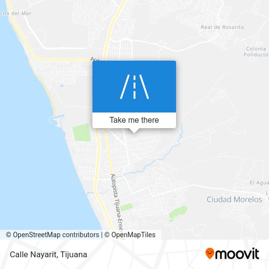 Mapa de Calle Nayarit