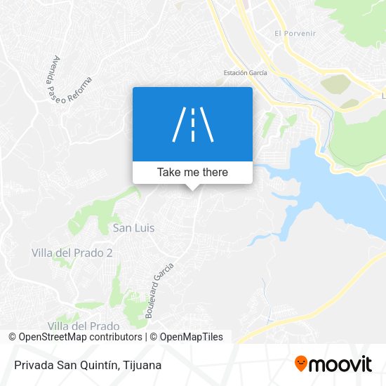 Privada San Quintín map