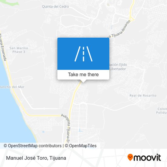 Manuel José Toro map