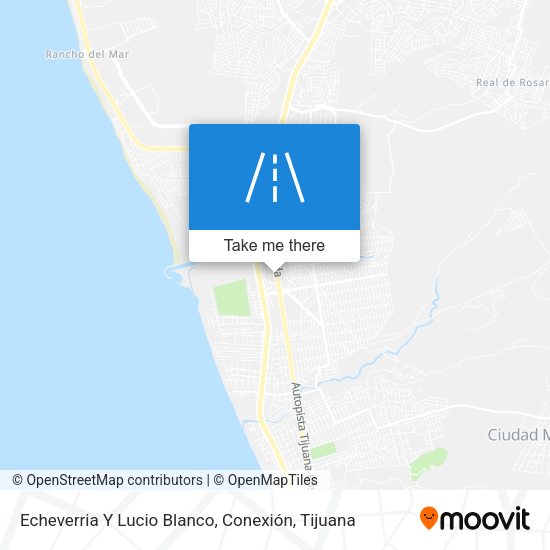 Echeverria Y Lucio Blanco, Conexión map