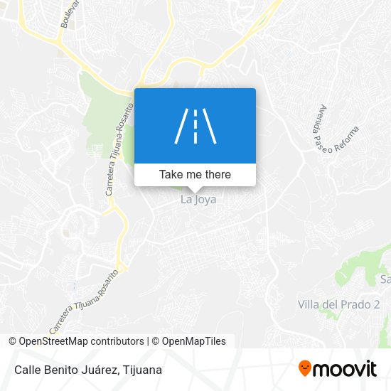 Mapa de Calle Benito Juárez