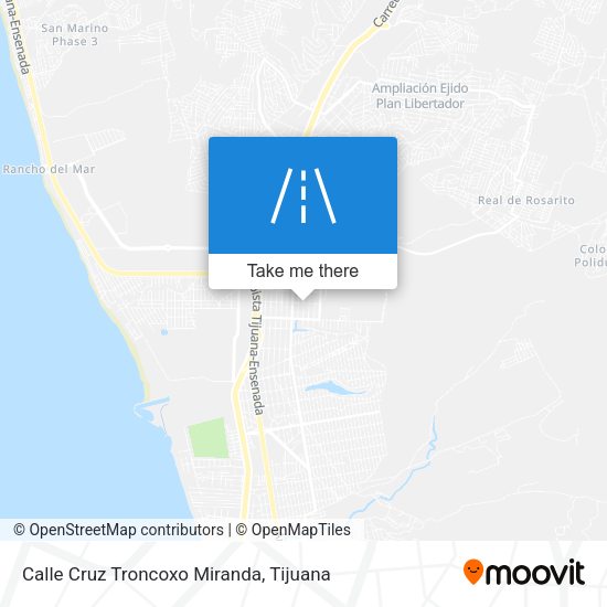 Calle Cruz Troncoxo Miranda map