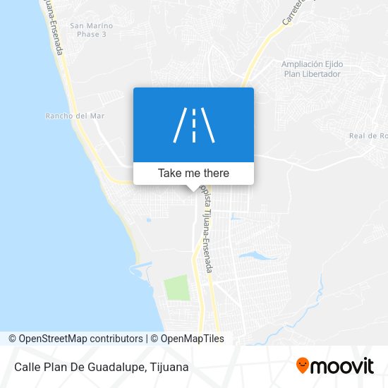 Calle Plan De Guadalupe map