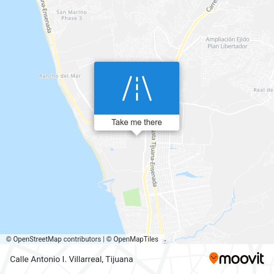 Mapa de Calle Antonio I. Villarreal
