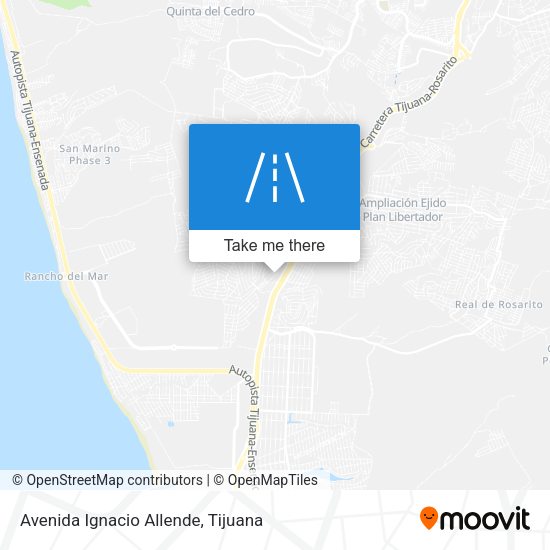 Avenida Ignacio Allende map